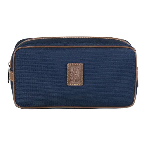 LONGCHAMP Boxford Canvas Canvas Bag Toiletry Bag Unisex Blue