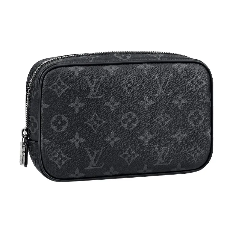 LOUIS VUITTON Toiletry Pouch Monogram Eclipse Pm Black/Grey-1