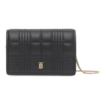 Burberry Lambskin Crossbody Bag Shoulder Bag Women's Black