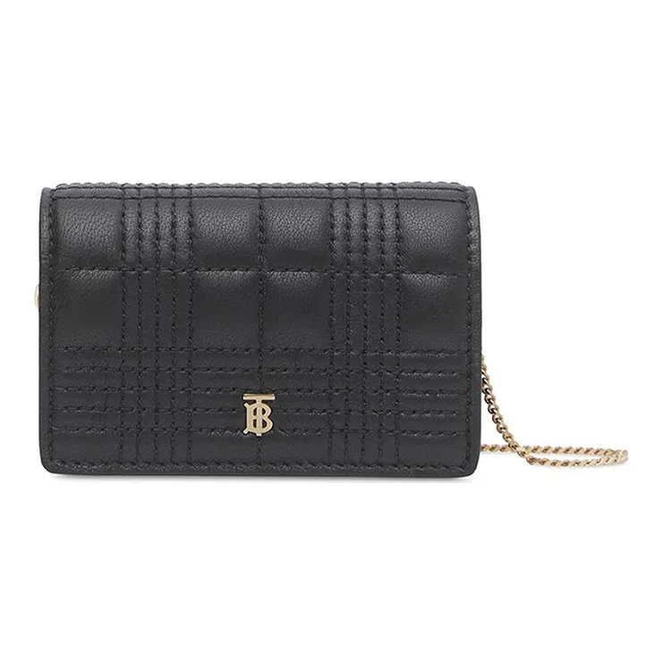 Burberry Lambskin Crossbody Bag Shoulder Bag Women's Black-0