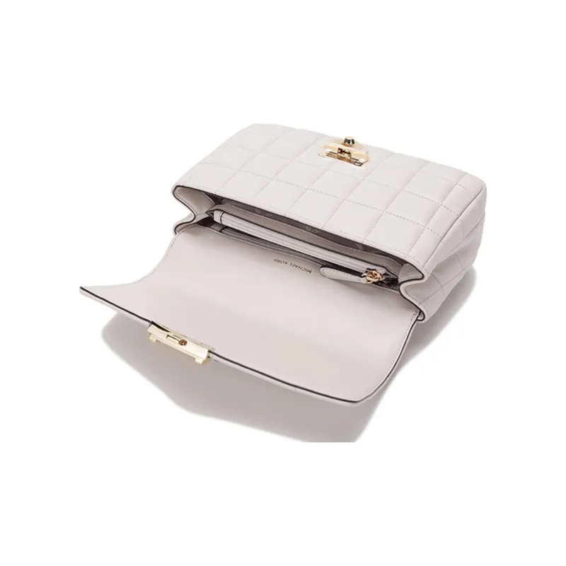 MICHAEL KORS Soho Sheepskin Shoulder Bag Women's Milk White-5