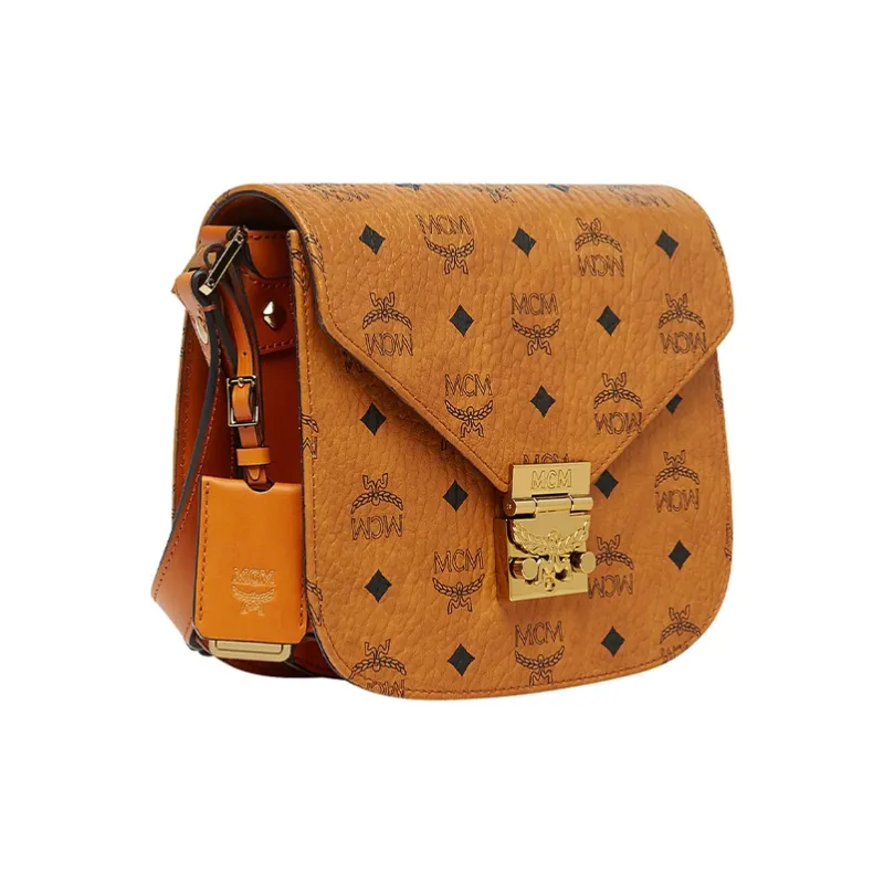 MCM Patricia Visetos Cow Leather Messenger Bag, Crossbody Bag, Shoulder Bag Regular Women's-1