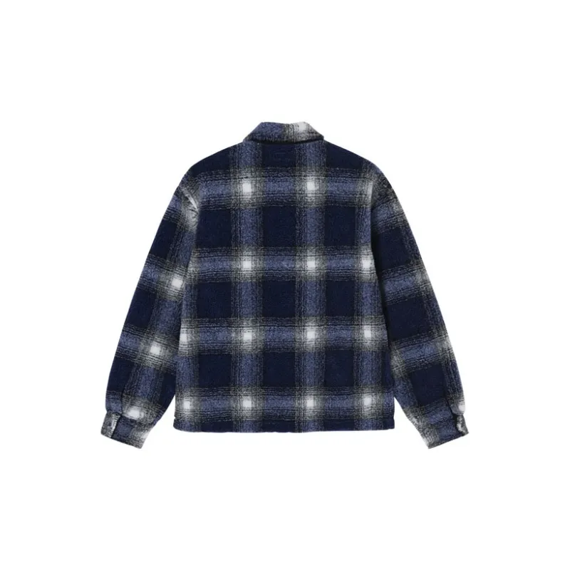 Stussy Shadow Plaid Sherpa Zip-4