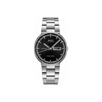MIDO Commander Collection Automatic Mechanical Movement Men's Watches Watch 40mm Black Dial Stainless Steel Watch Case