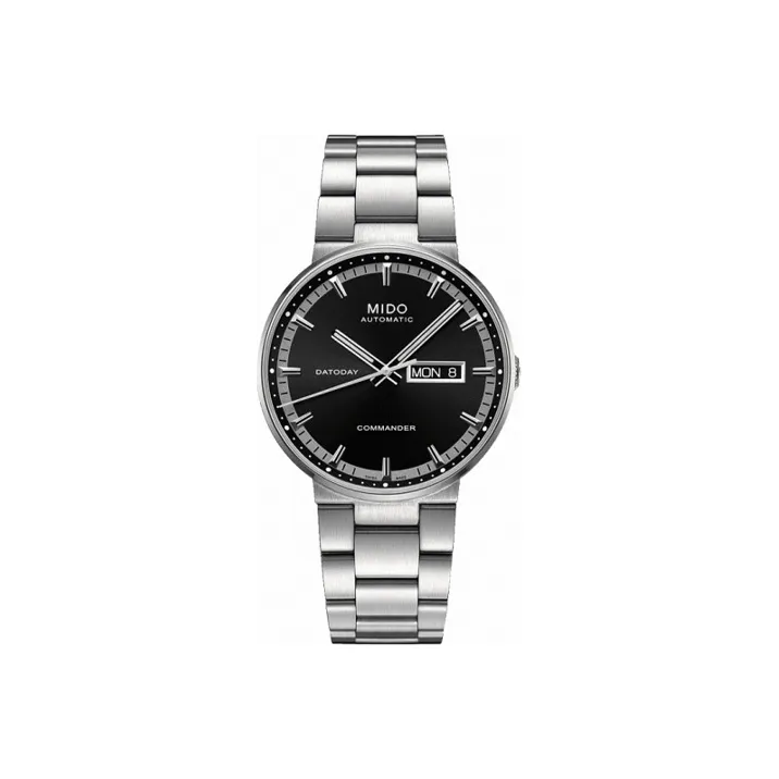 MIDO Commander Collection Automatic Mechanical Movement Men's Watches Watch 40mm Black Dial Stainless Steel Watch Case-0