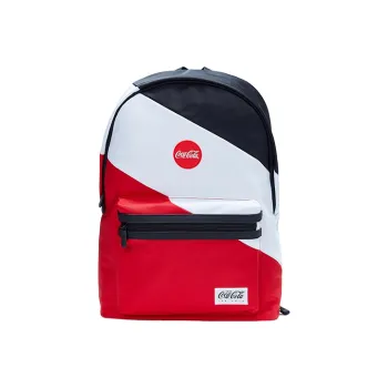 Coca Cola Nylon Fabric Backpack Tubas Unisex Red
