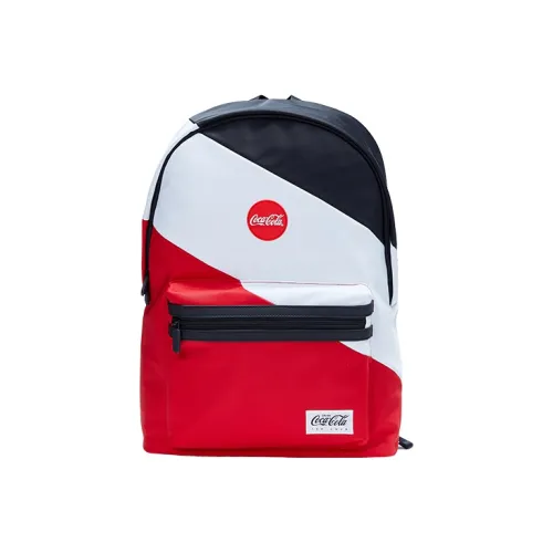 Coca Cola Nylon Fabric Backpack Tubas Unisex Red