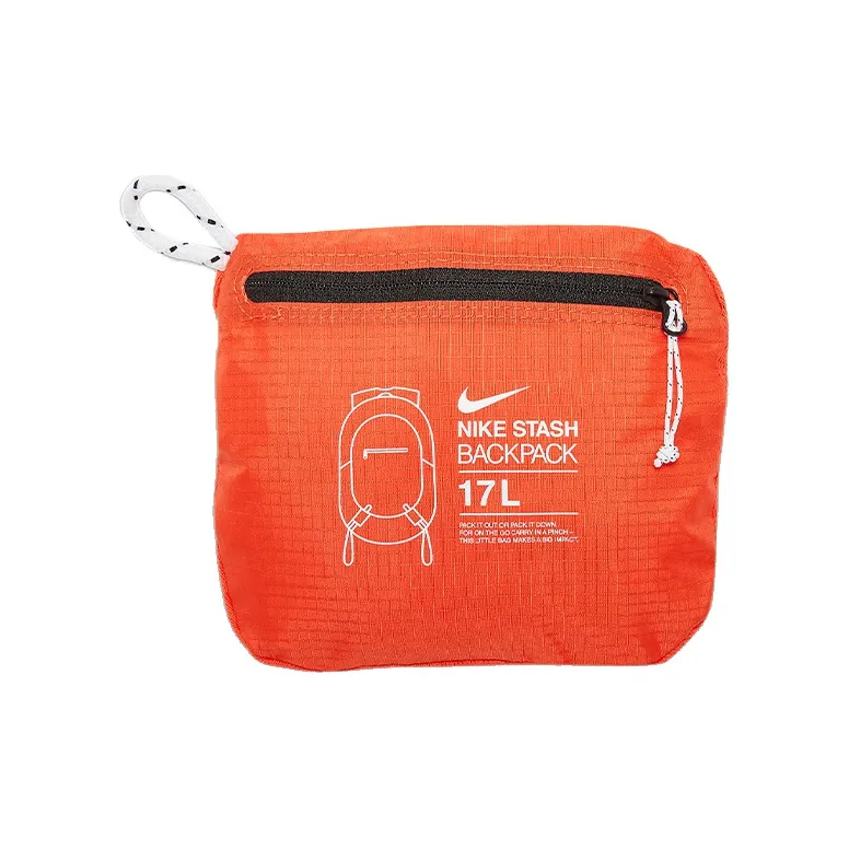Nike Polyester Backpack Double-Shoulder Backpack Regular Unisex Orange-4