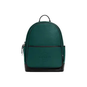 COACH Thompson Leather Backpack Large Size Men's Green