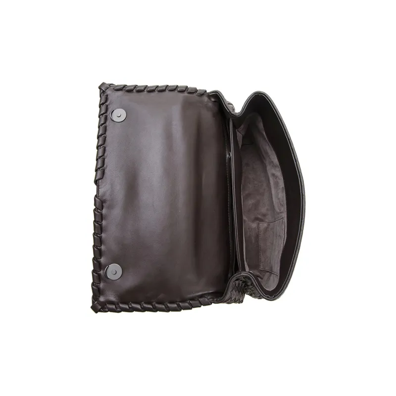Bottega Veneta Cow Leather Handbag Women's Umber-4