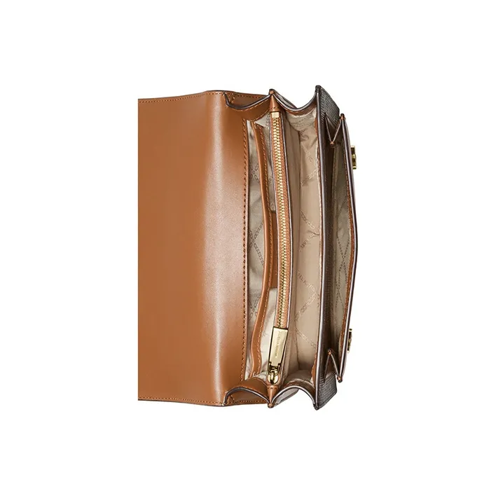 MICHAEL KORS Jade Canvas Crossbody Bag, Shoulder Bag Tubas Women's Dark Brown-2