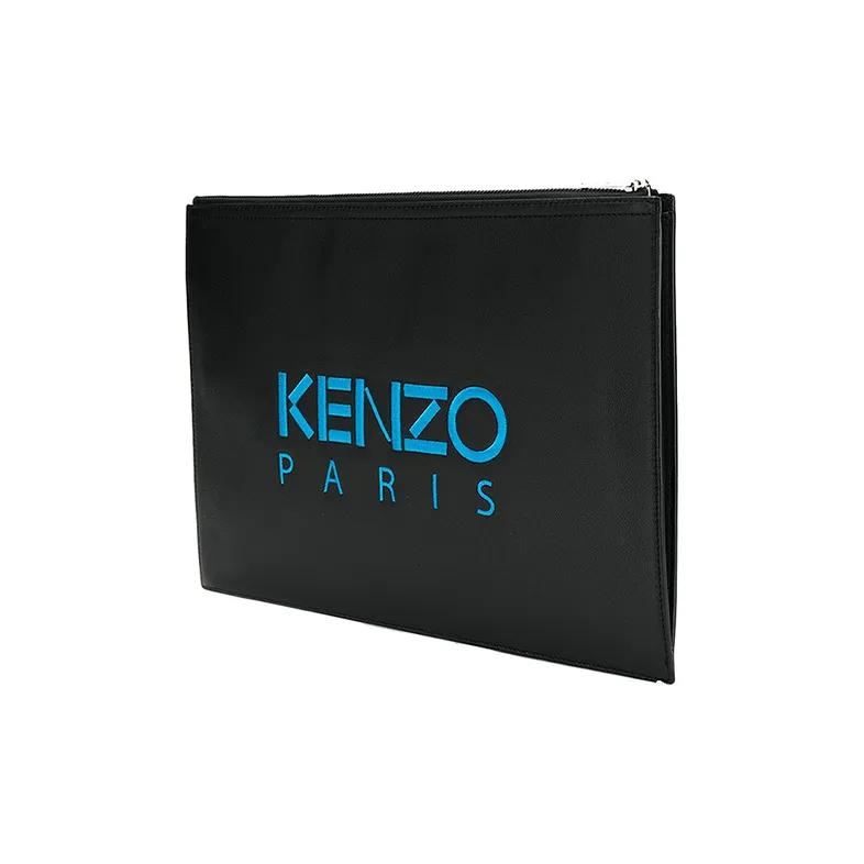 KENZO Cow Leather Clutch Men's Black-2