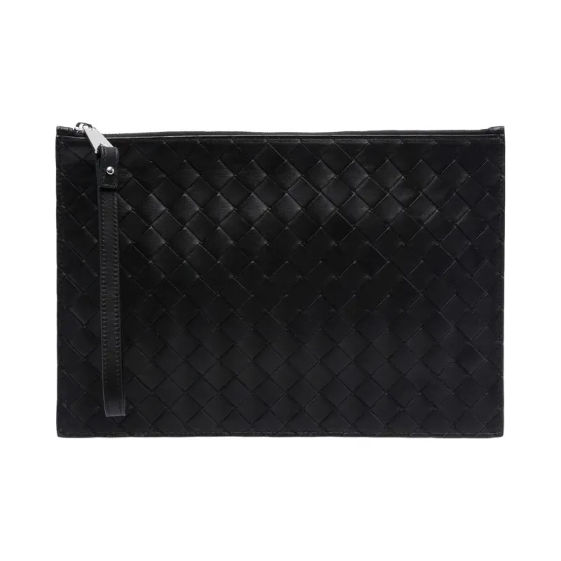 Bottega Veneta Pouch Large Intrecciato Black-0