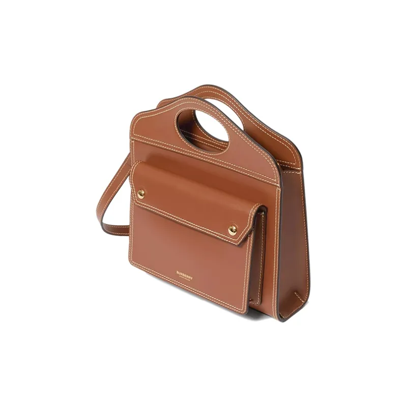 Burberry Leather Handbag Mini Women's Malt Brown-1