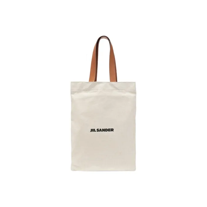 JIL SANDER Canvas Shoulder Bag Women's White-0