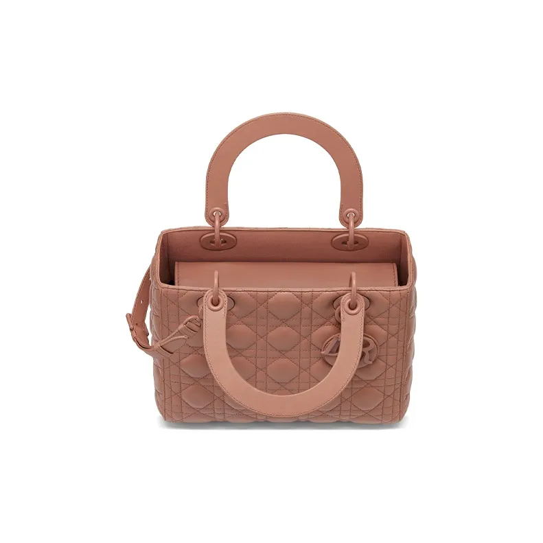 DIOR Lady Dior Matte Cow Leather Crossbody Bag, Shoulder Bag, Handbag Medium Size Women's Crimson-2
