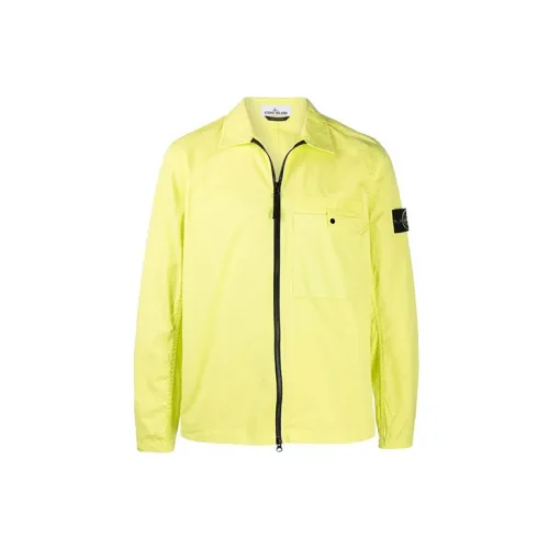 STONE ISLAND Jackets Men Yellow