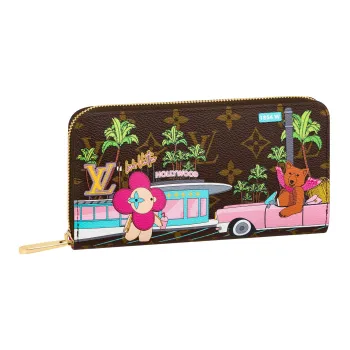 LOUIS VUITTON Zippy Wallet Monogram Vivienne Fuchsia Pink