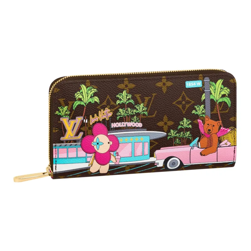 LOUIS VUITTON Zippy Wallet Monogram Vivienne Fuchsia Pink-0