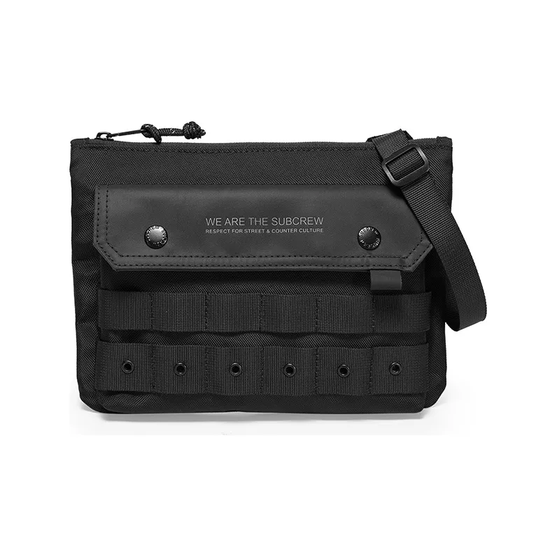 Subcrew Polyester Envelope Bag, Small Square Bag, Crossbody Bag Regular Men's Black-0