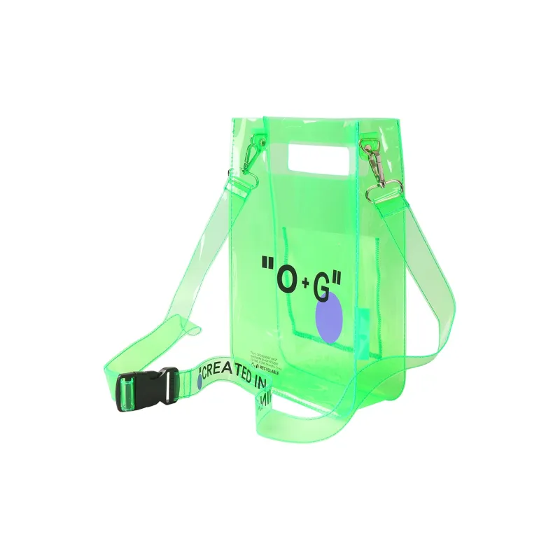 ORIGINAL X YOUTH GAON CREW Collaboration PVC Crossbody Bag Regular Unisex Transparent/Multicolor/Neon Green-7