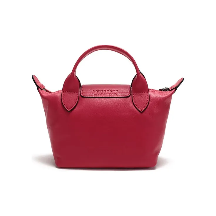 LONGCHAMP Sheepskin Dumpling Bag Handbags Shoulder Bags Mini Women's Deep Red-3