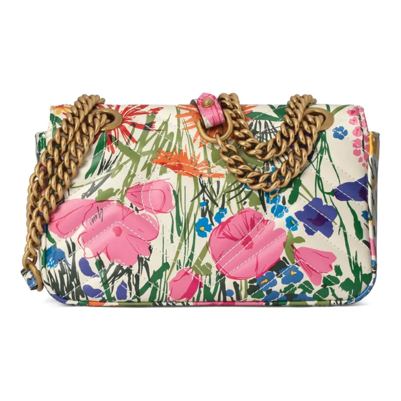 GUCCI GG Marmont Quilted Leather Crossbody Bag, Shoulder Bag Women's-4
