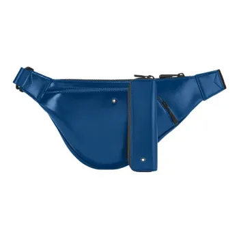 MONTBLANC Fashion 2.0 Series Leather Sling Bag Men's Blue