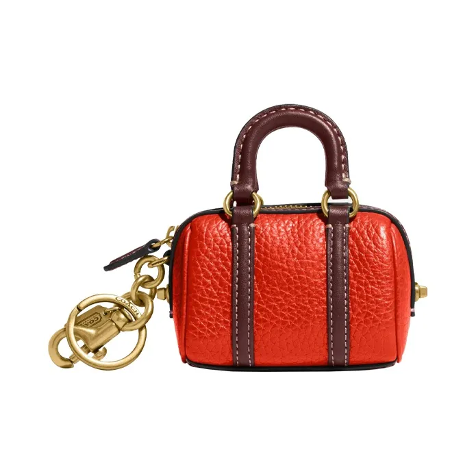 COACH Leather Bag Accessory Mini Women's Red-0