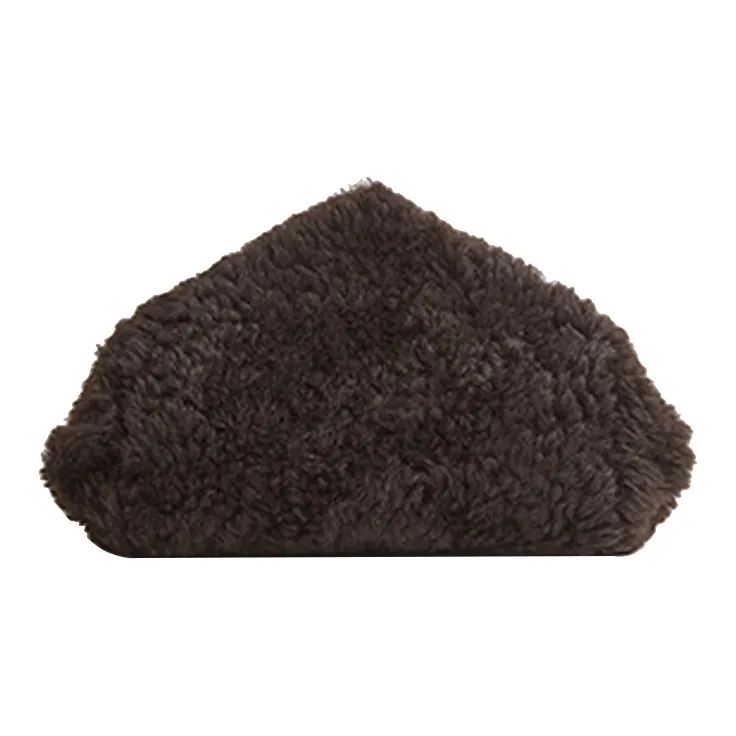 Bottega Veneta Sheepskin Clutch Women's Dark Brown-0