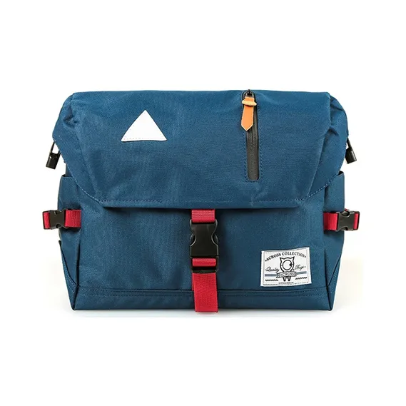 ACROSS Oxford Water Repellent Messenger Bag, Commute Bag, Crossbody Bag Regular Unisex Multicolor-4