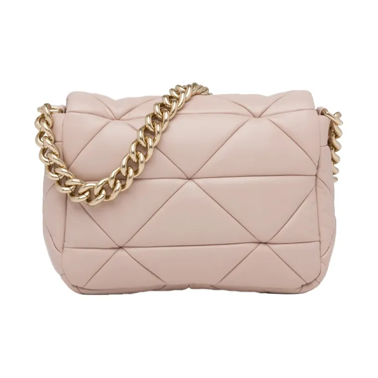 PRADA Soft Sheep Leather Handbag Shoulder Bag Women's Pink-2