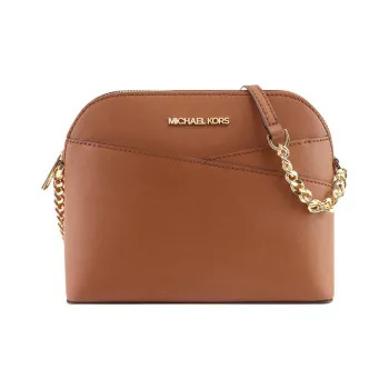 MICHAEL KORS Jet Set Travel Leather Dome Bag Crossbody Bag Regular Women's Caramel Brown