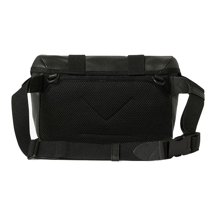 KENZO Cow Leather Messenger Bag Shoulder Bag Crossbody Bag Unisex Black-2