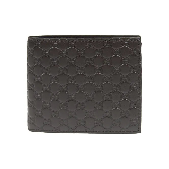 GUCCI Leather Wallet Men's Brown-0