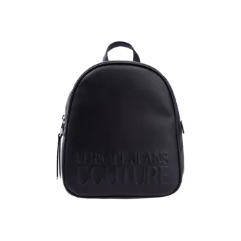 VERSACE JEANS COUTURE Leather Backpack Men's Black