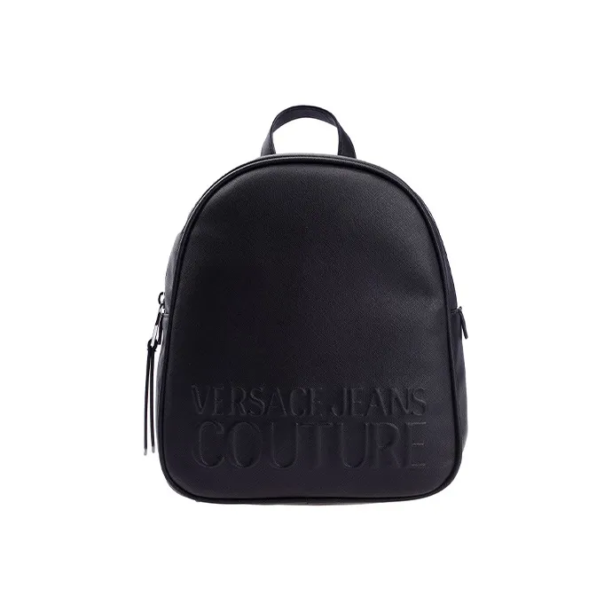 VERSACE JEANS COUTURE Leather Backpack Men's Black-0