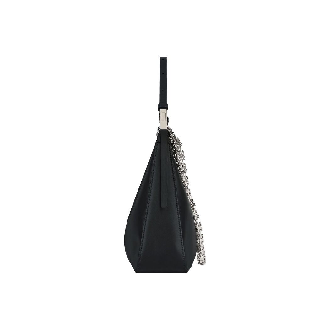 Givenchy Moon Cut Out Shoulder Bag Small Black Bag+Dust Bag