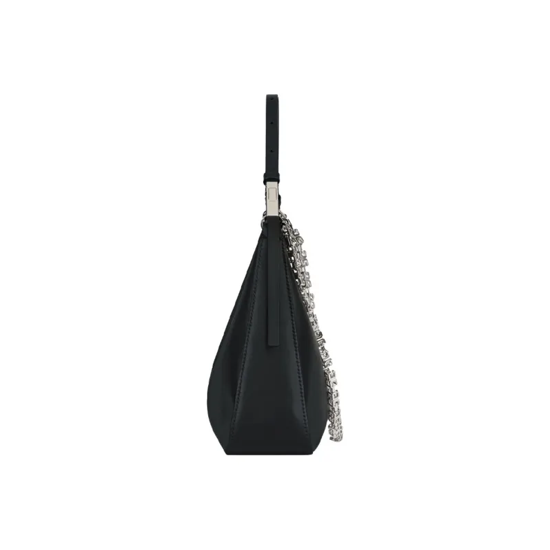 Givenchy Moon Cut Out Shoulder Bag Small Black-3