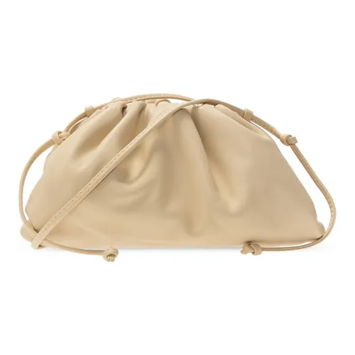 Bottega Veneta Cow Leather Cloud Bag Handheld Shoulder Bag Crossbody Bag Mini Women's Oat