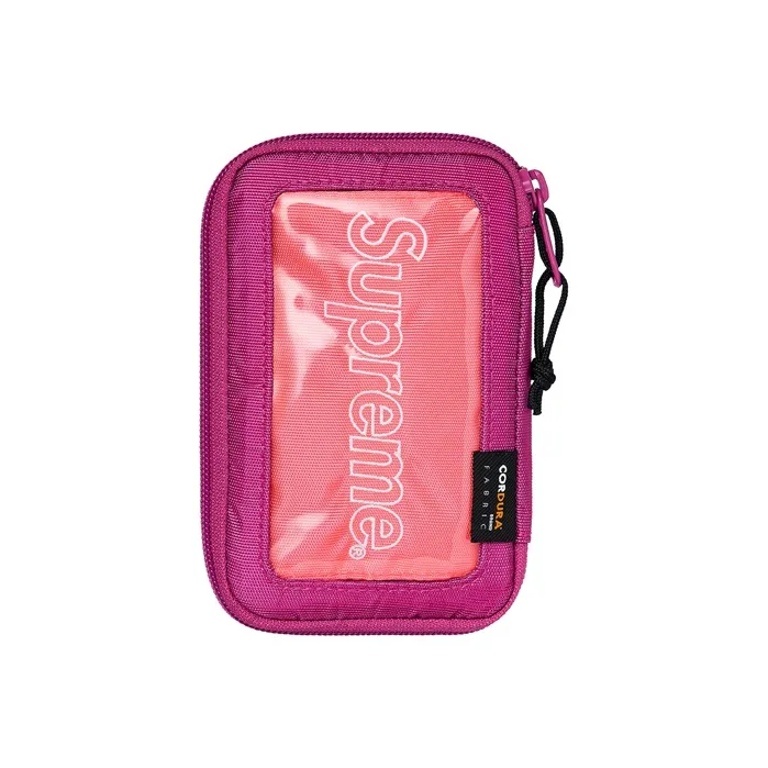 Supreme FW19 Canvas Clutch, Cell Phone Pouch, Shoulder Bag, Crossbody Bag Trumpets Unisex Purple-2