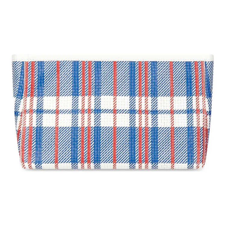 Balenciaga Calfskin Clutch Small Size Unisex Blue/Red-1