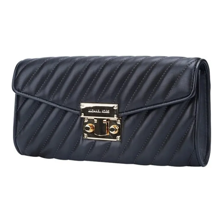 MICHAEL KORS Rose Leather Flap Bag Shoulder Bag Crossbody Bag Women's Black-1