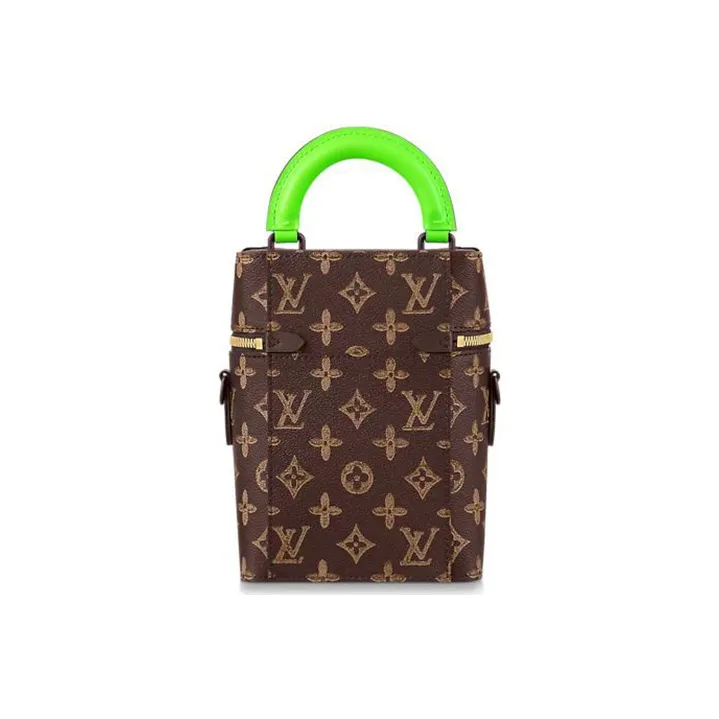 LOUIS VUITTON Vertical Box Trunk Monogram Brown-4