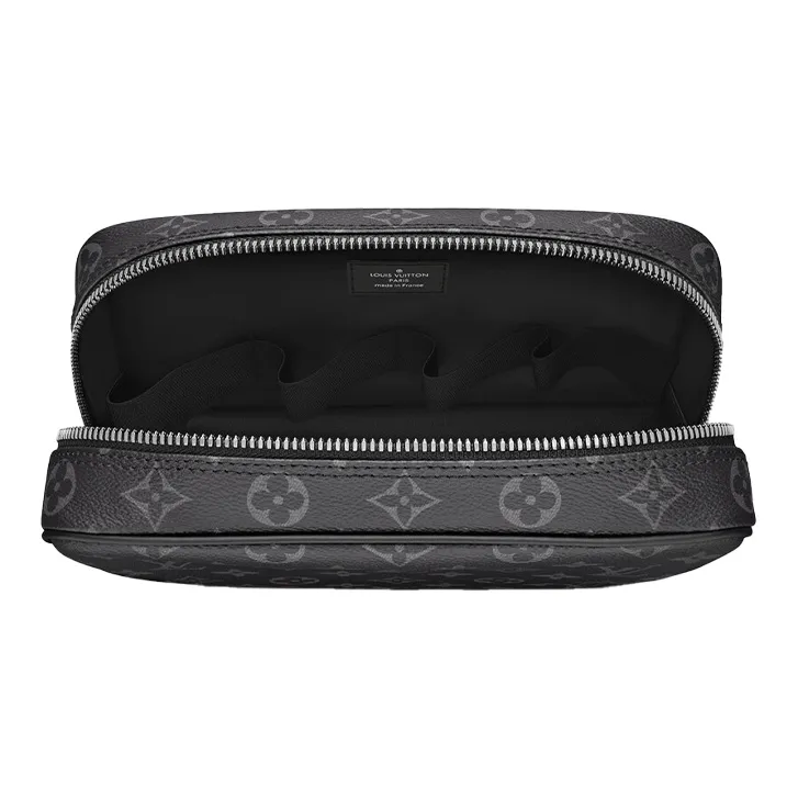 LOUIS VUITTON Toiletry Pouch Monogram Eclipse Gm Black/Grey-4
