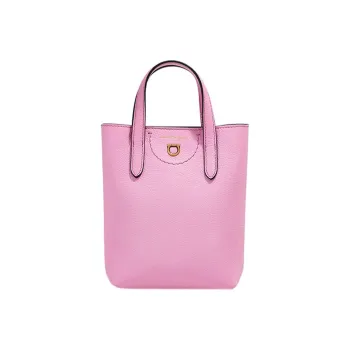 FERRAGAMO GANCINI Cow Leather Crossbody Handbag Mini Women's Light Pink Red