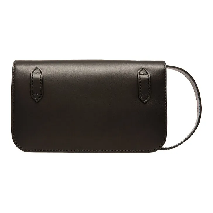 BALLY Cow Leather Crossbody Bag, Clutch, Fanny Pack Regular Women's Black-1
