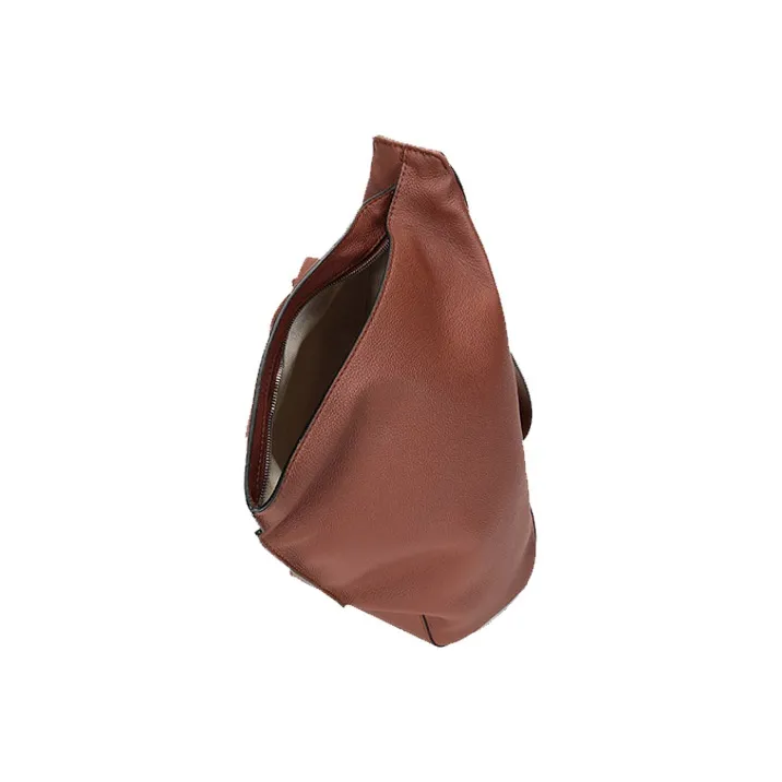 LOEWE Anton Cow Leather Crossbody Bag Shoulder Bag Small Size Men's Cognac-5