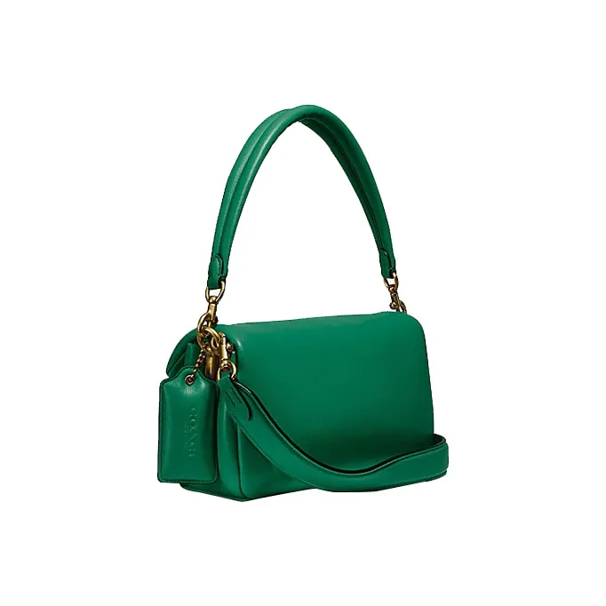 COACH Tabby Sheepskin Leather Portable Crossbody Bag, Shoulder Bag Women's Green-1