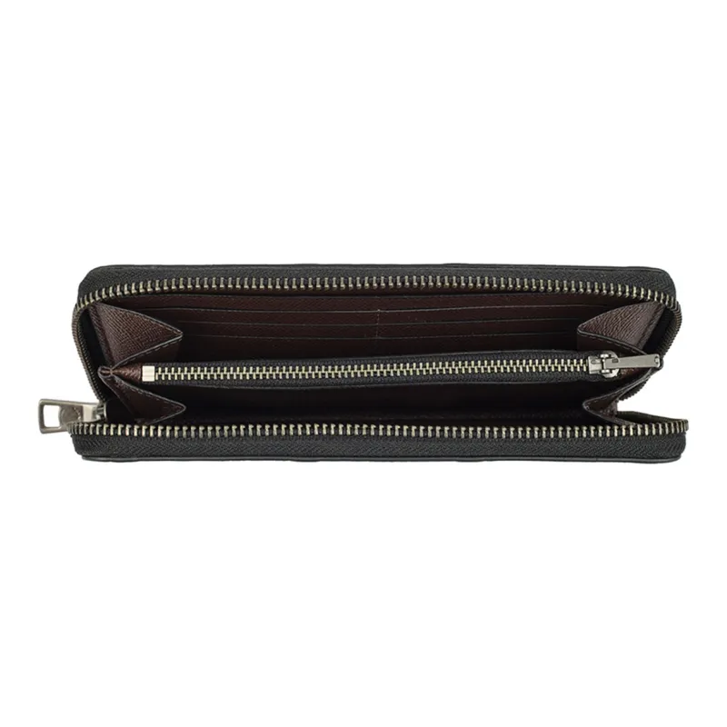 COACH Accordion Wallet PVC Wallet Men's Brown-4